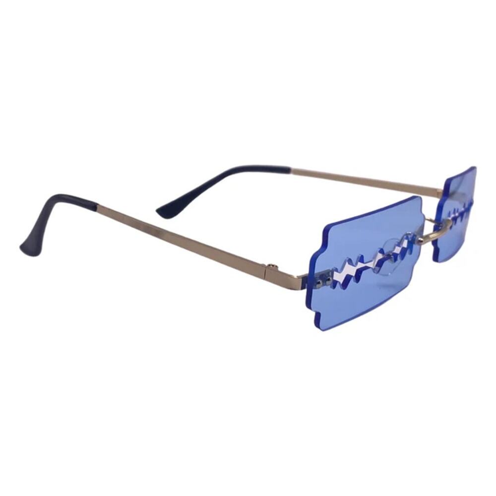 6171 | Blue Razor Novelty Sunglasses - Picture 2 of 5